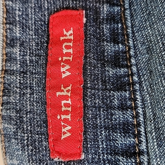 Wink Wink Blue Jeans Denim Japanese Ankle Distressed Cropped Whiskering S - Picture 4 of 11